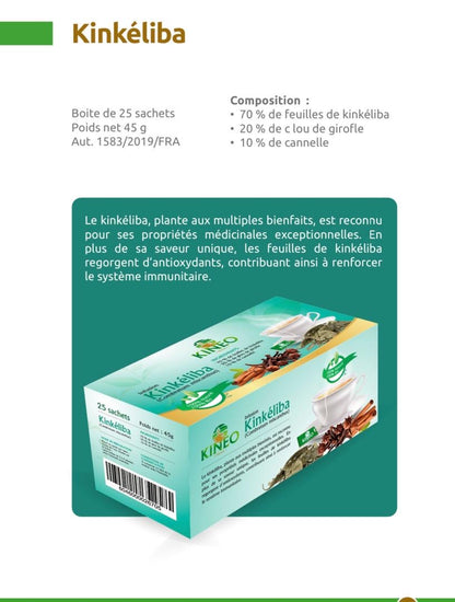 Thé Kinkéliba Boite de 25 sachets